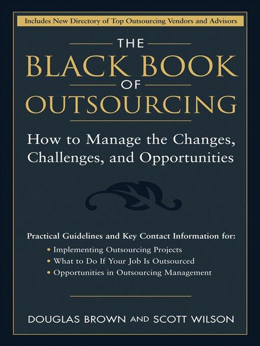 Cover image for The Black Book of Outsourcing